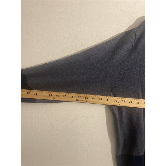 Travis Mathew Mens Sweater Cashmere Blend 2 Tone Blue Gray Long Sleeve Size L - Picture 7 of 7